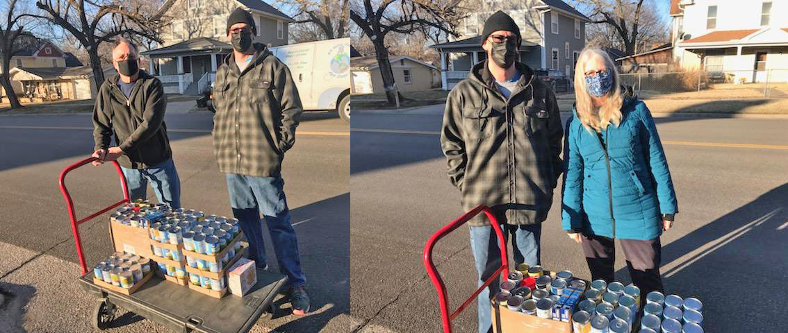 Rain doesn’t halt food drive